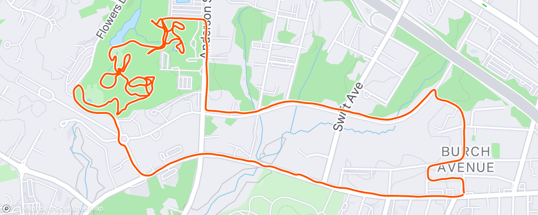 Map of the activity, Lunch Walk