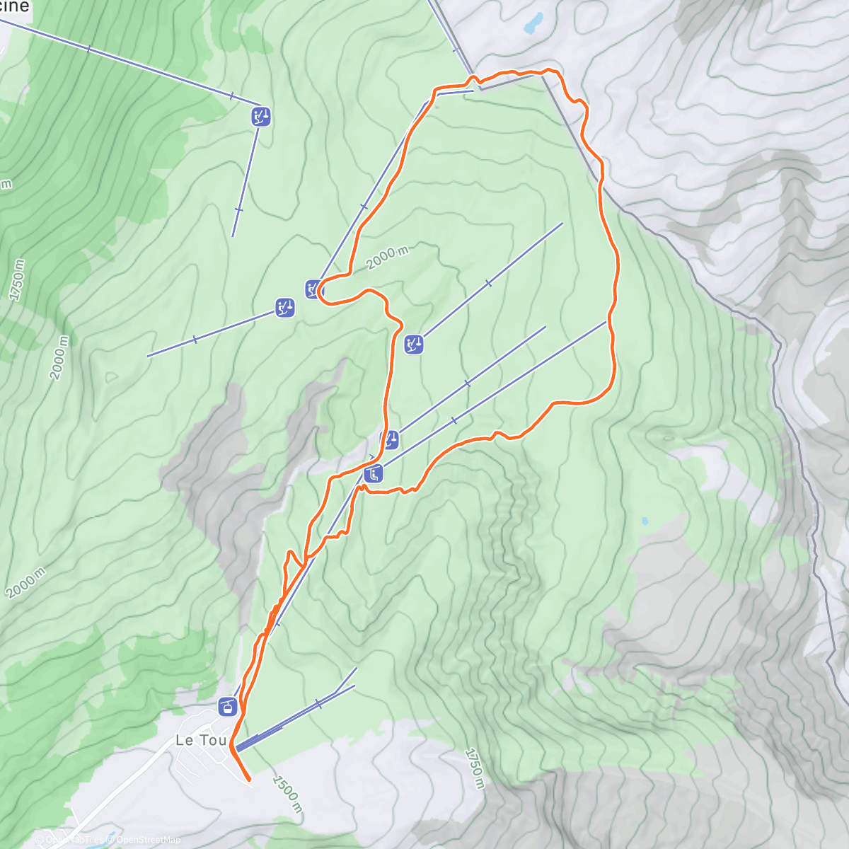 Карта физической активности (Balme loop)