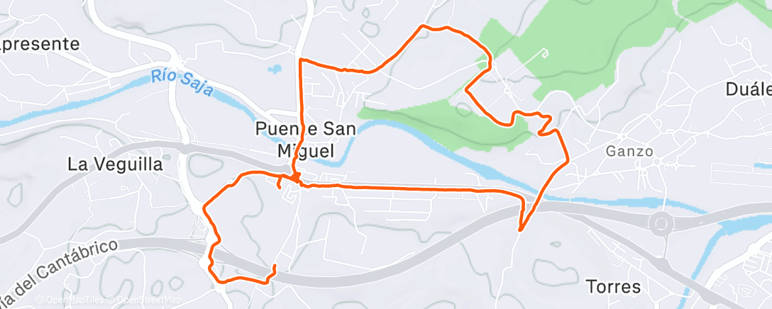 Карта физической активности (Caminata a la hora del almuerzo)