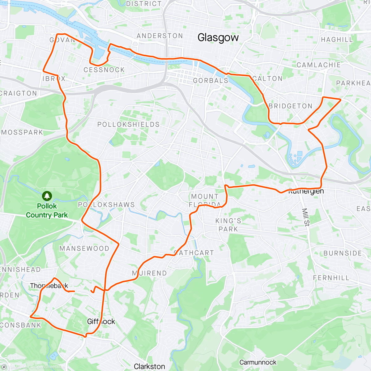 Map of the activity, Soggy City Loop