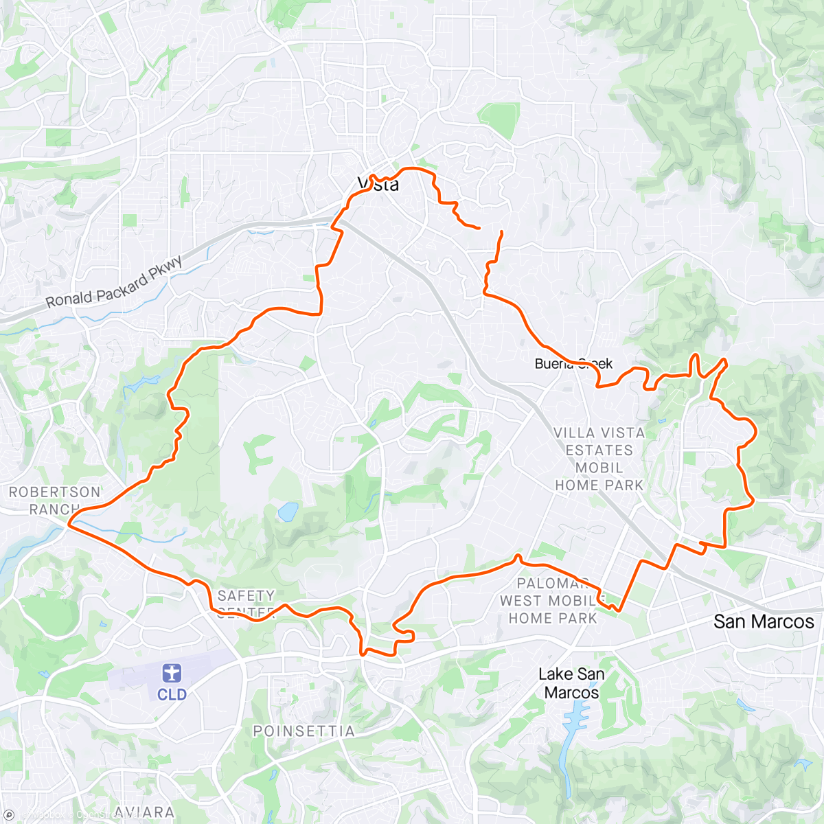 Map of the activity, James First Gravel