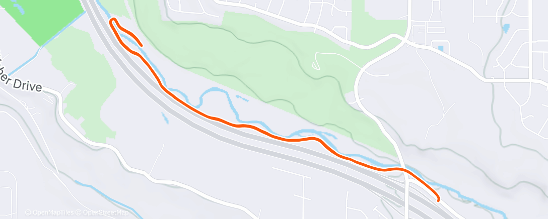 Map of the activity, Weber River Trek