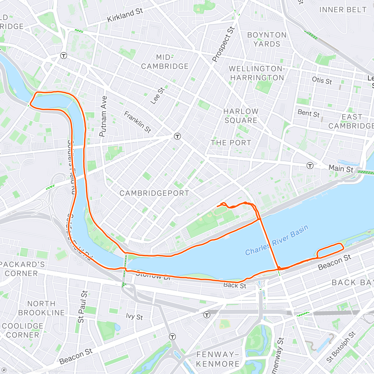 Map of the activity, Sunset w Sam
