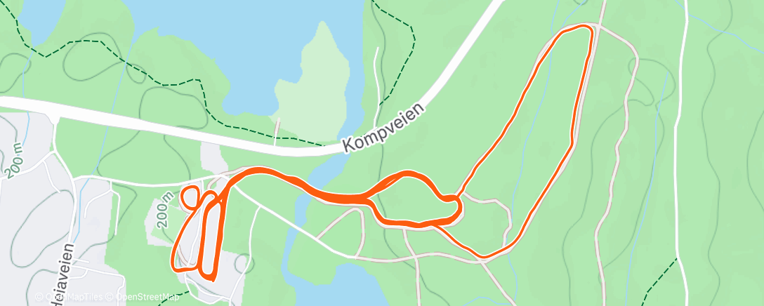 Map of the activity, Rolig skate