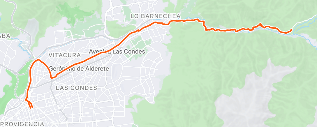 Map of the activity, La Ermita