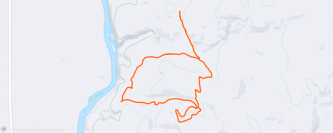 Map of the activity, Trail work day pre-work part 2