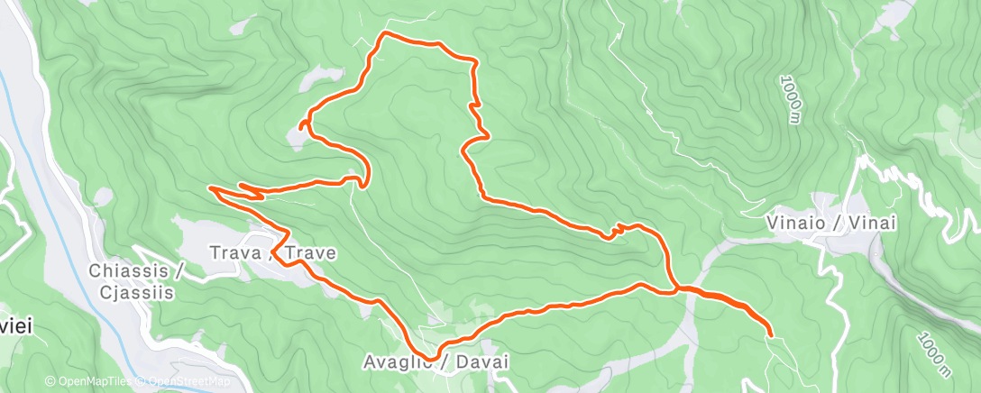 Map of the activity, Escursione mattutina