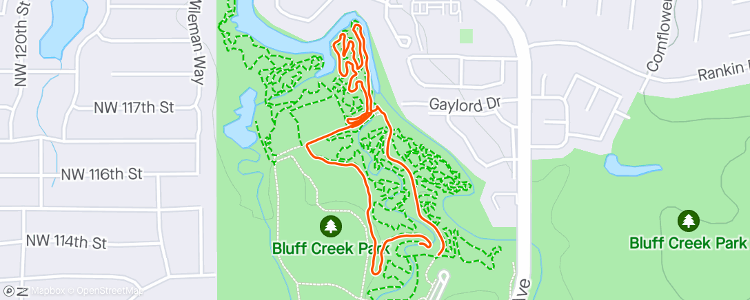 Map of the activity, Mt bike with Gunnar