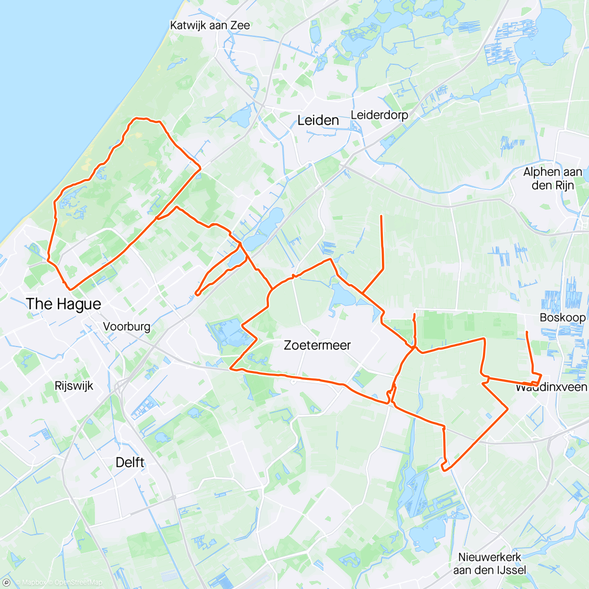 Map of the activity, Buitjes ontwijken