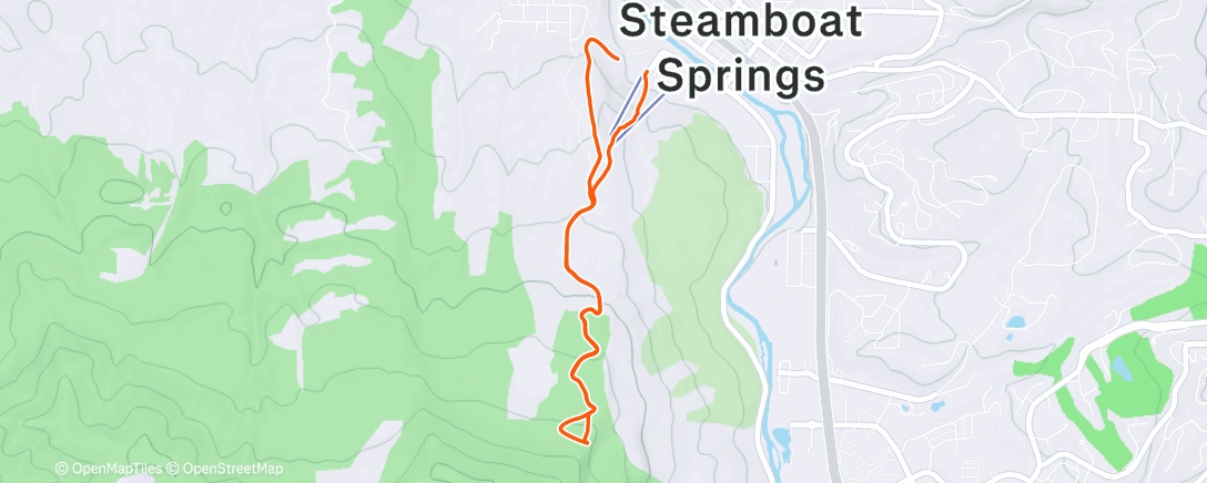 Map of the activity, Afternoon Backcountry Ski