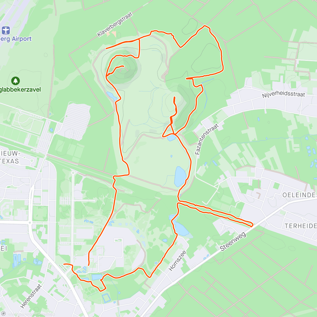 Карта физической активности (Trailrunning ~ Terril Waterschei)