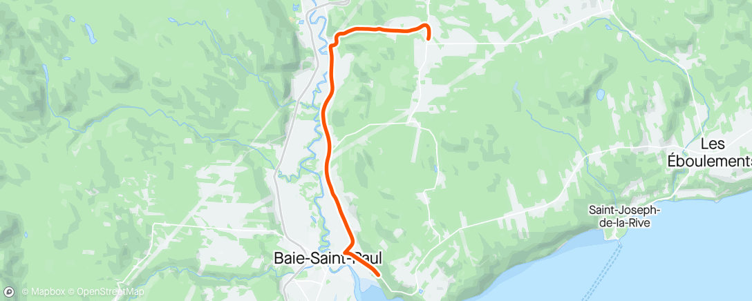 Map of the activity, Charlevoix stage 3 Ascension