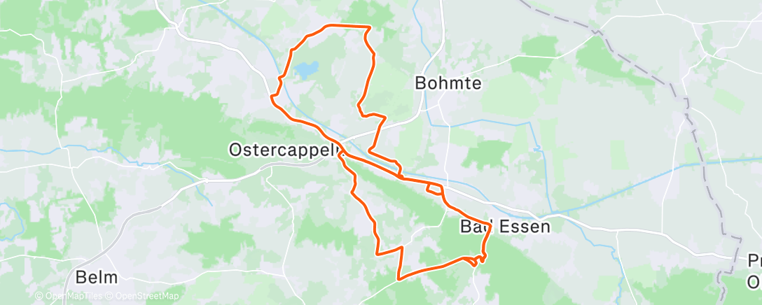 Карта физической активности (Fahrt am Nachmittag)