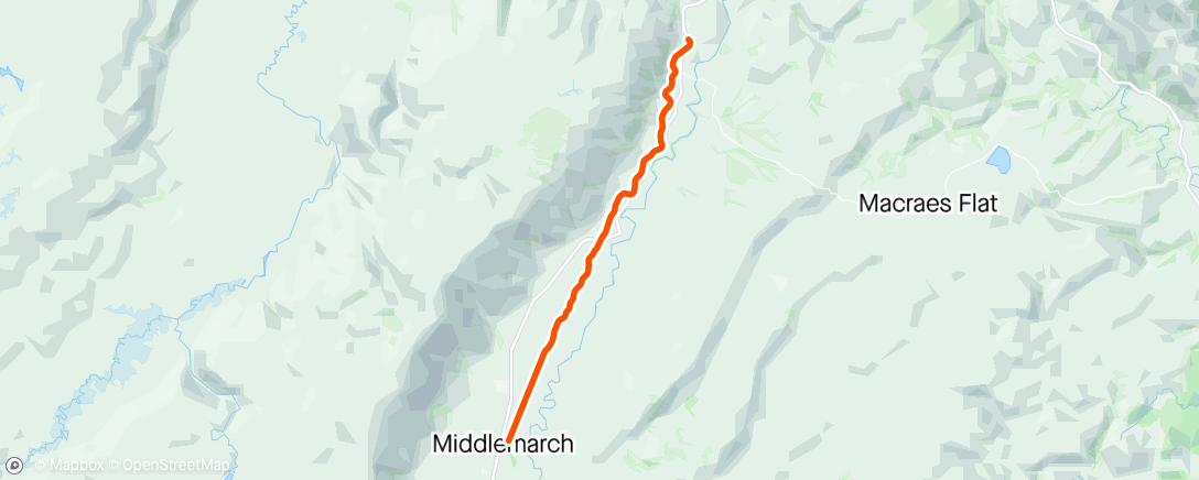 Map of the activity, Final day of Otago rail trail.  160ks all up with the family.  Awesome fun.  Would recommend.
