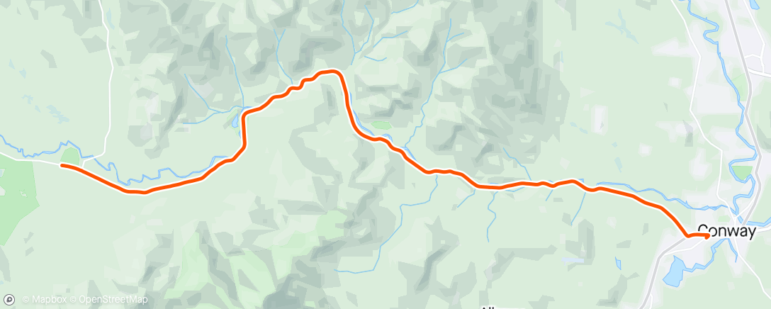 「REVEL White Mountains Half Marathon」活動的地圖
