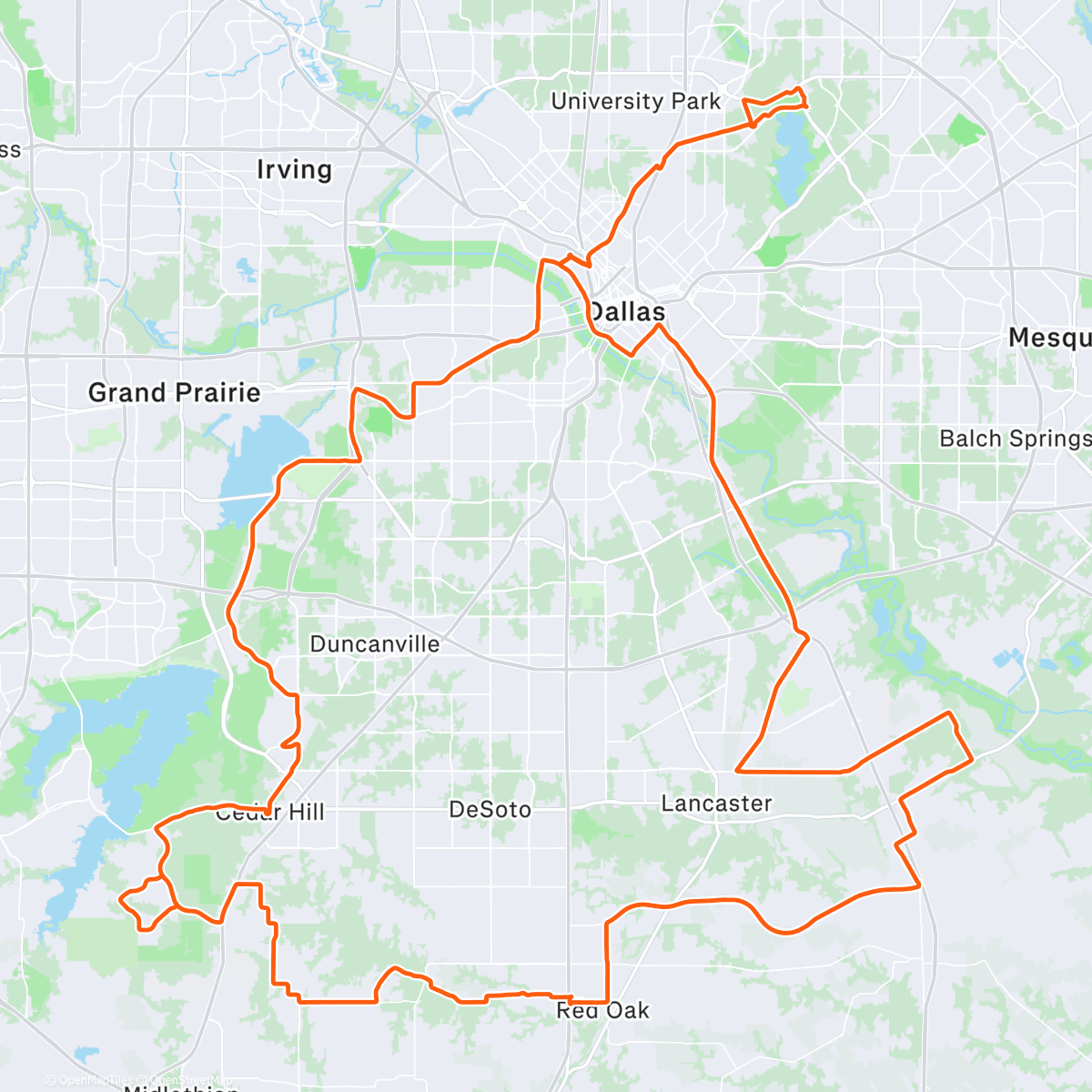 Карта физической активности (Mullet Ride)