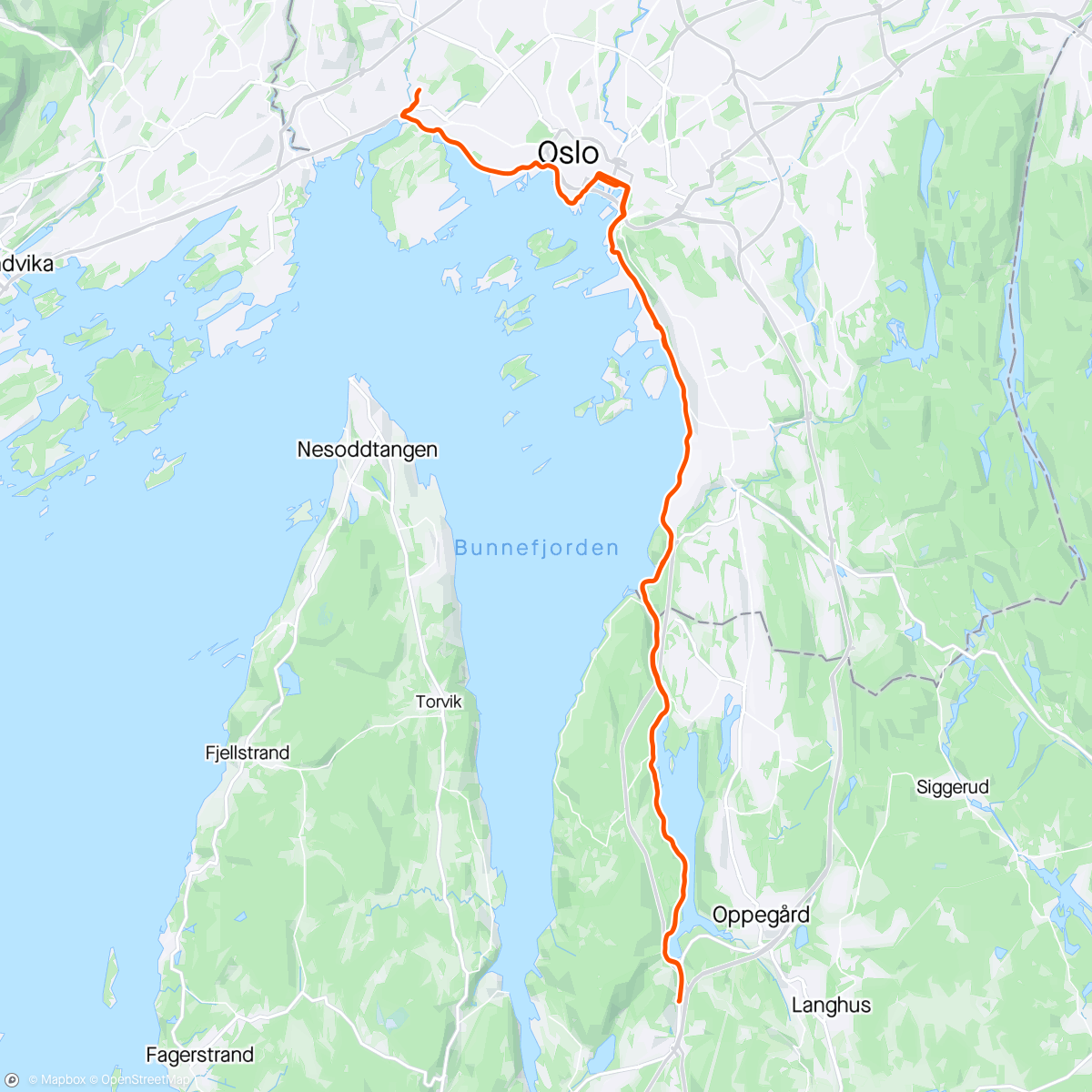 Map of the activity, HCK trening