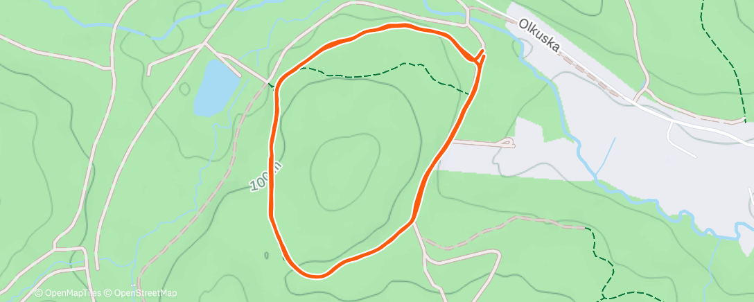 Map of the activity, Morning Run