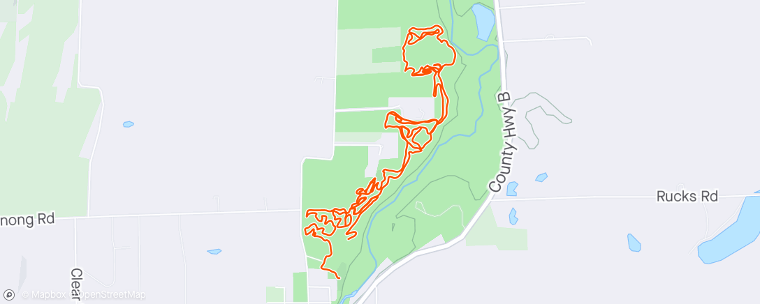 Map of the activity, Bike Riding on Dirt