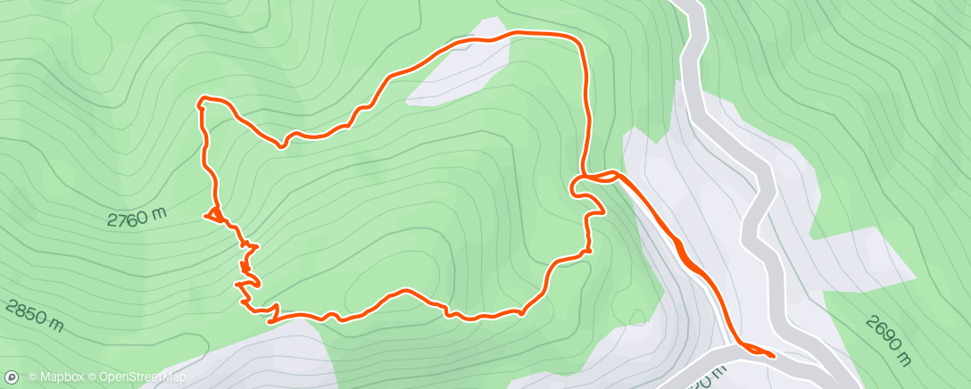Map of the activity, Recovery Hike in Narkanda