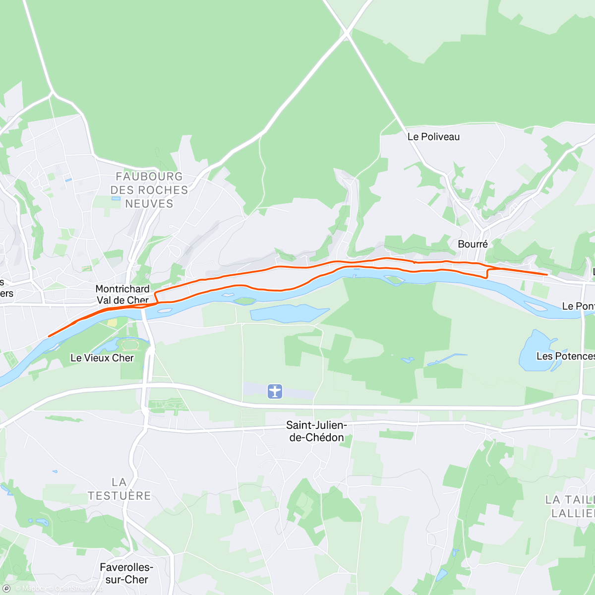 Map of the activity, Burning off Le vin et le fromage