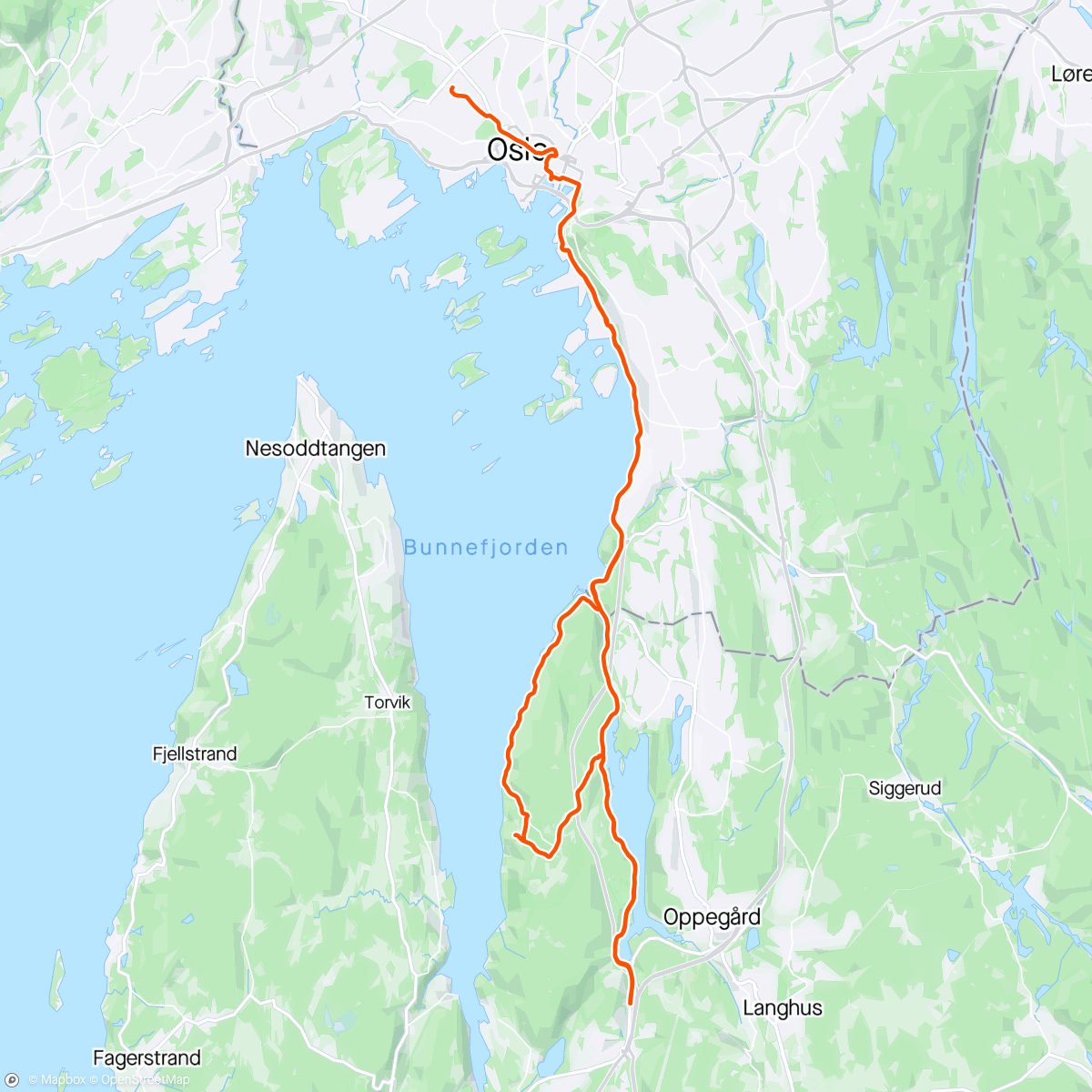 Map of the activity, Årets første med Markus og Odd 🤝