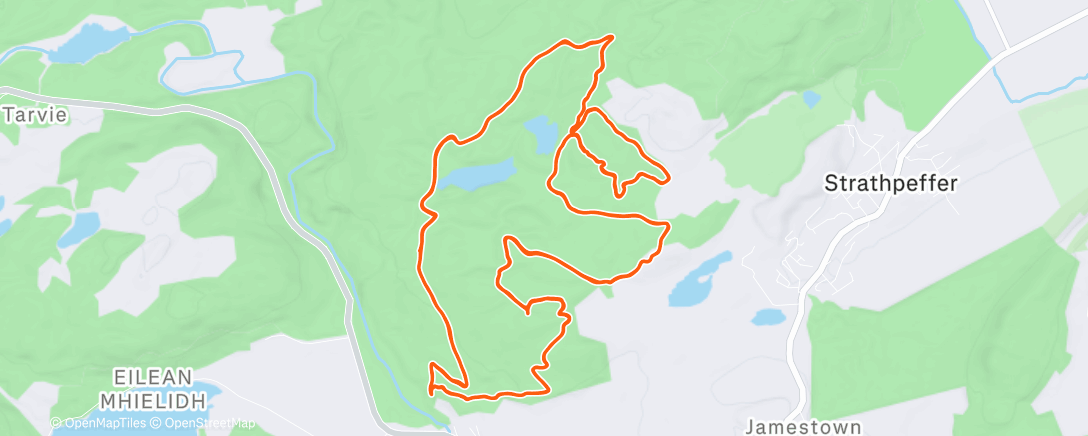 Map of the activity, Night Ride