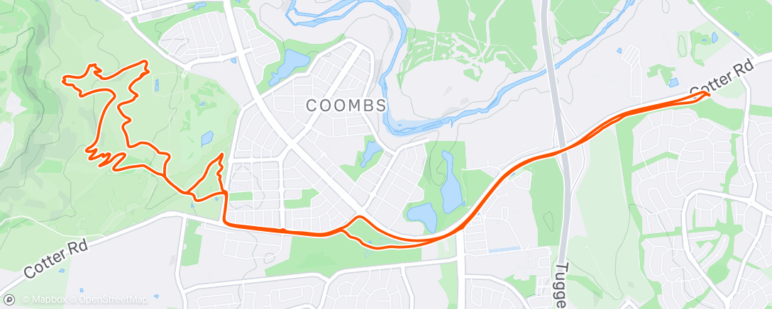 Map of the activity, Morning Ride