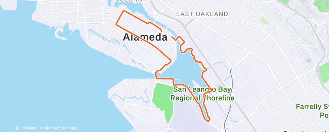 Map of the activity, Afternoon Ride