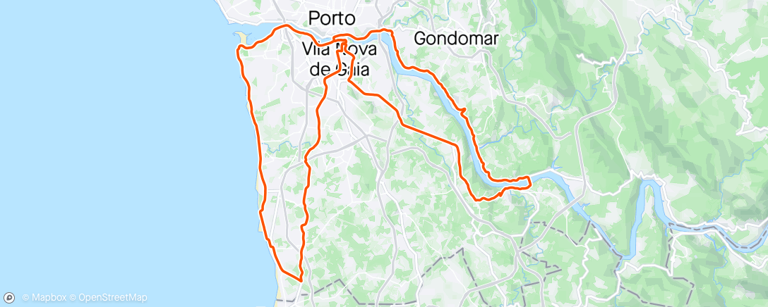 Mapa de la actividad, Dia de Z2 - Volta à Barragem