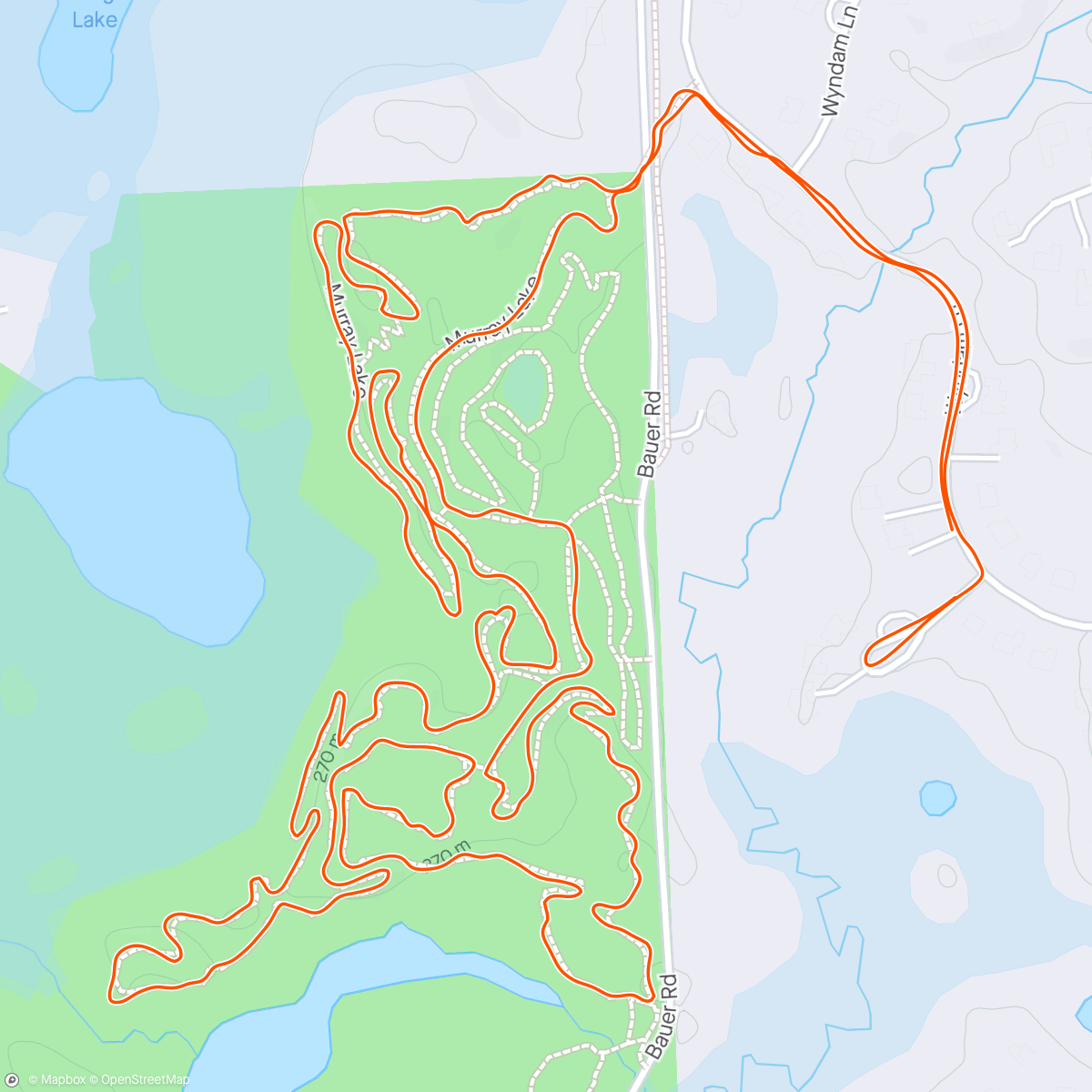 Map of the activity, Frosty Morning Run