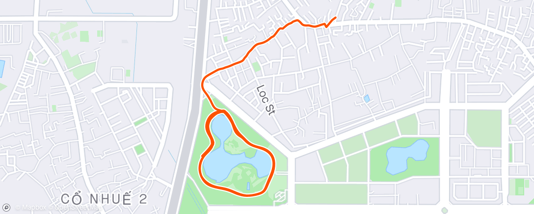 アクティビティ「Morning Run」の地図