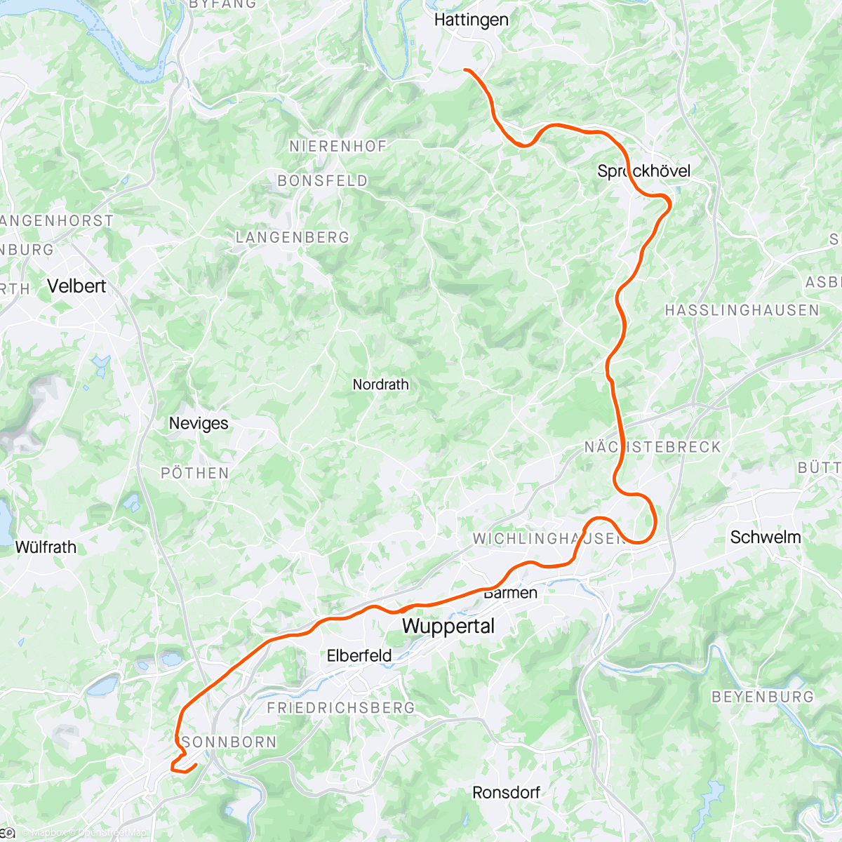 Mappa dell'attività Einmal Nordbahntrasse und zurück 😍