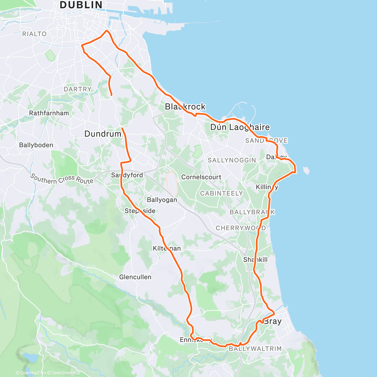 Map of the activity, Should have waited 1h (or go North :D)