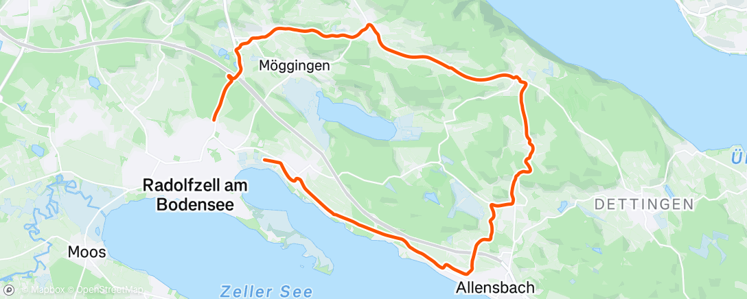 Map of the activity, Afternoon Ride