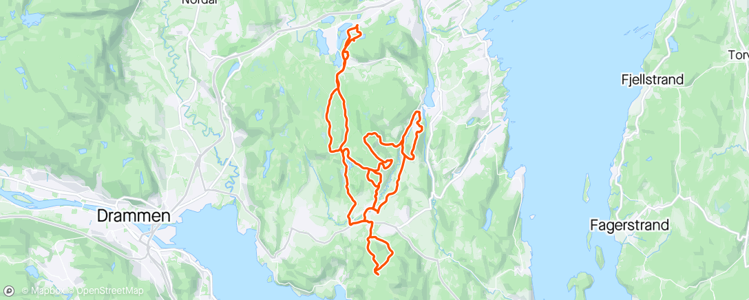Map of the activity, Lørdagstur med Tommy