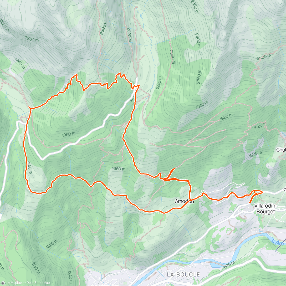 Map of the activity, Séance côte avec Jerem + Rando trail avec Céline