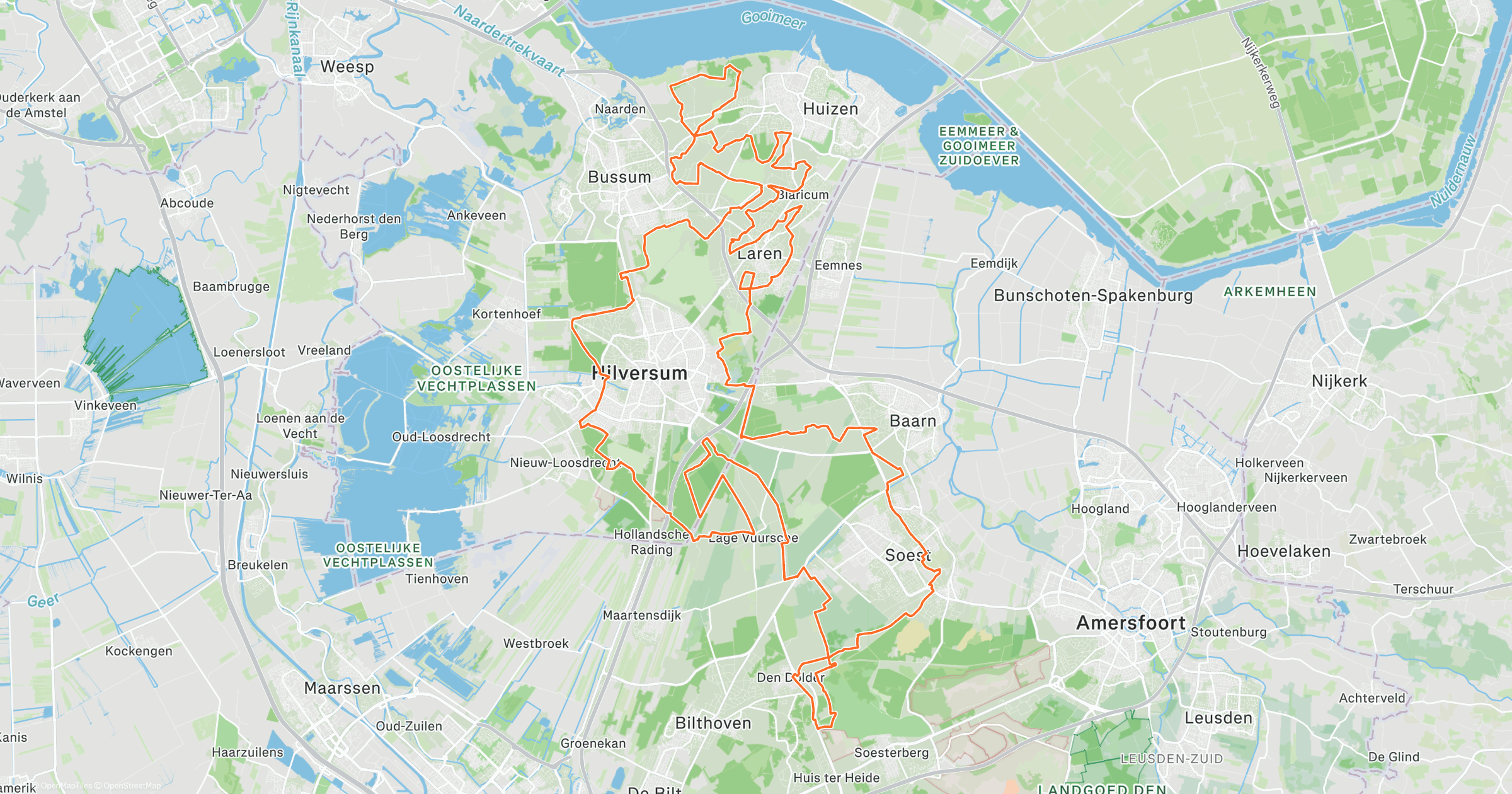 Map of the route