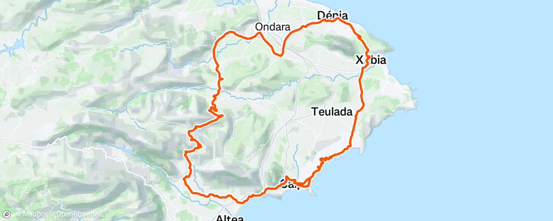 Map of the activity, Morning Ride