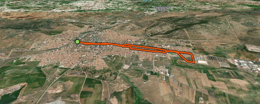 Map of the activity, Excursión de tarde