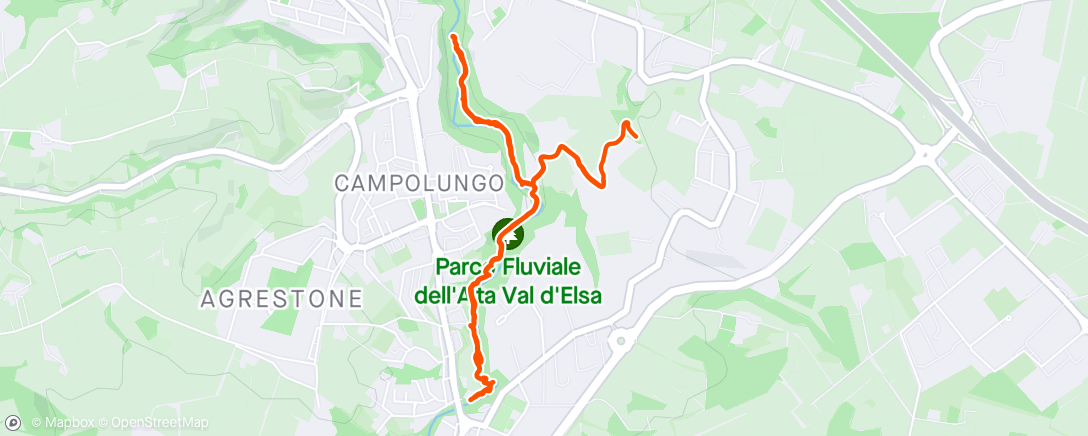 活动地图，Camminata pomeridiana