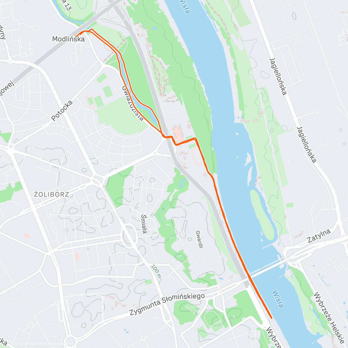 Map of the activity, TRun 20 IMI