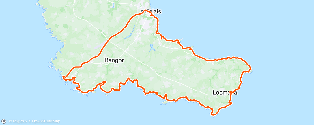 Map of the activity, Trail le matin
