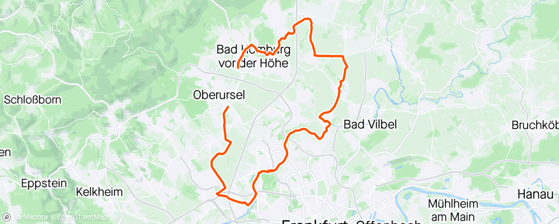 Map of the activity, Indoor-Radfahren