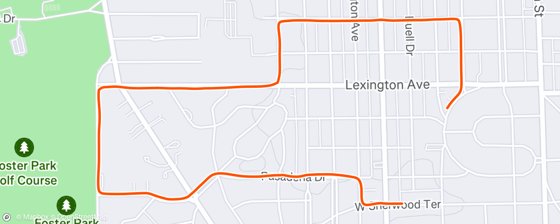 Map of the activity, Morning Run