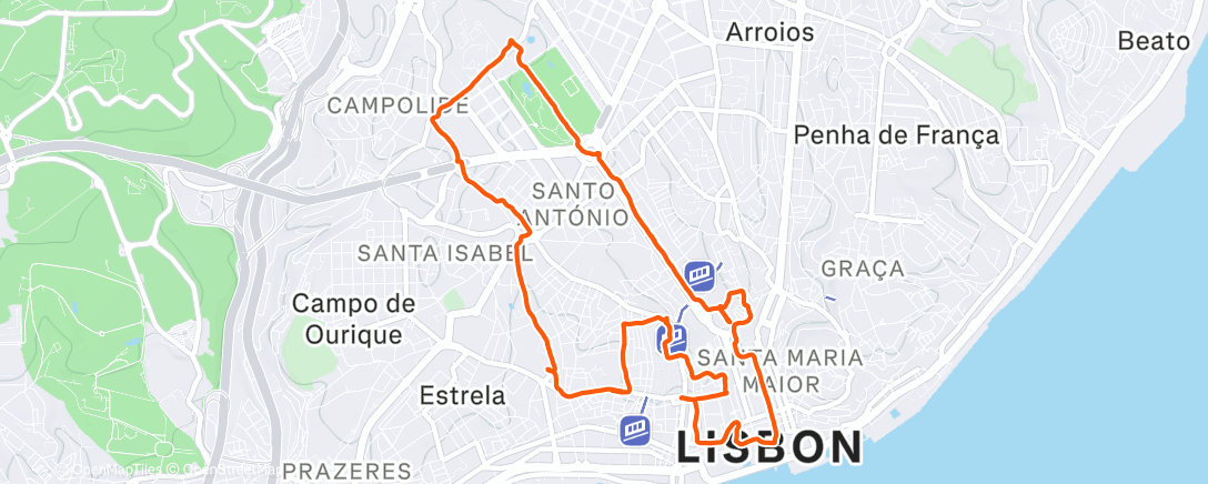 Карта физической активности (4.ª São Silvestre RUN 4 FUN)