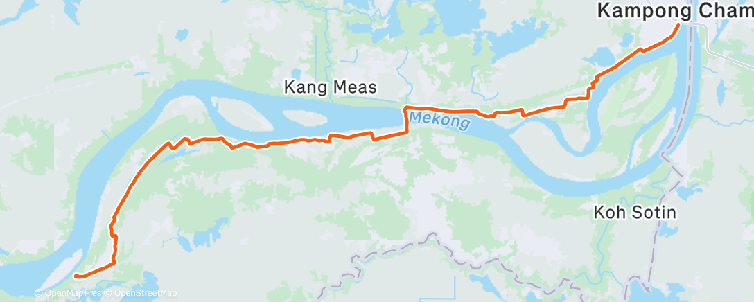 Map of the activity, Day3/250km