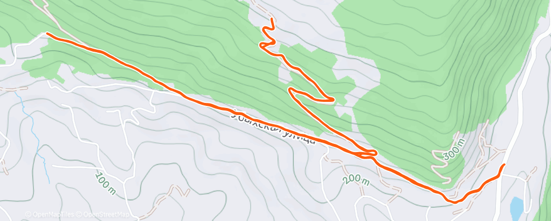 Map of the activity, Трейлраннинг (день)