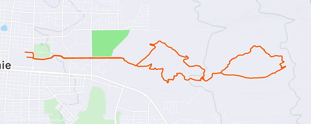 Map of the activity, Lunch lap
