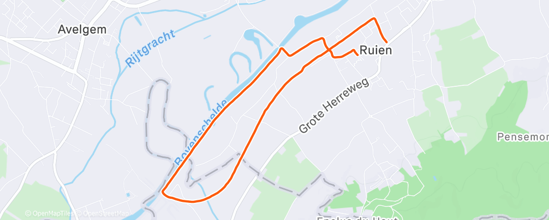 Map of the activity, Ochtendloop